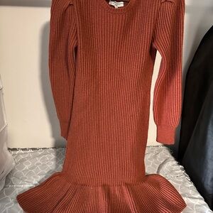Whitney Port, Cozy Knit Rust Dress